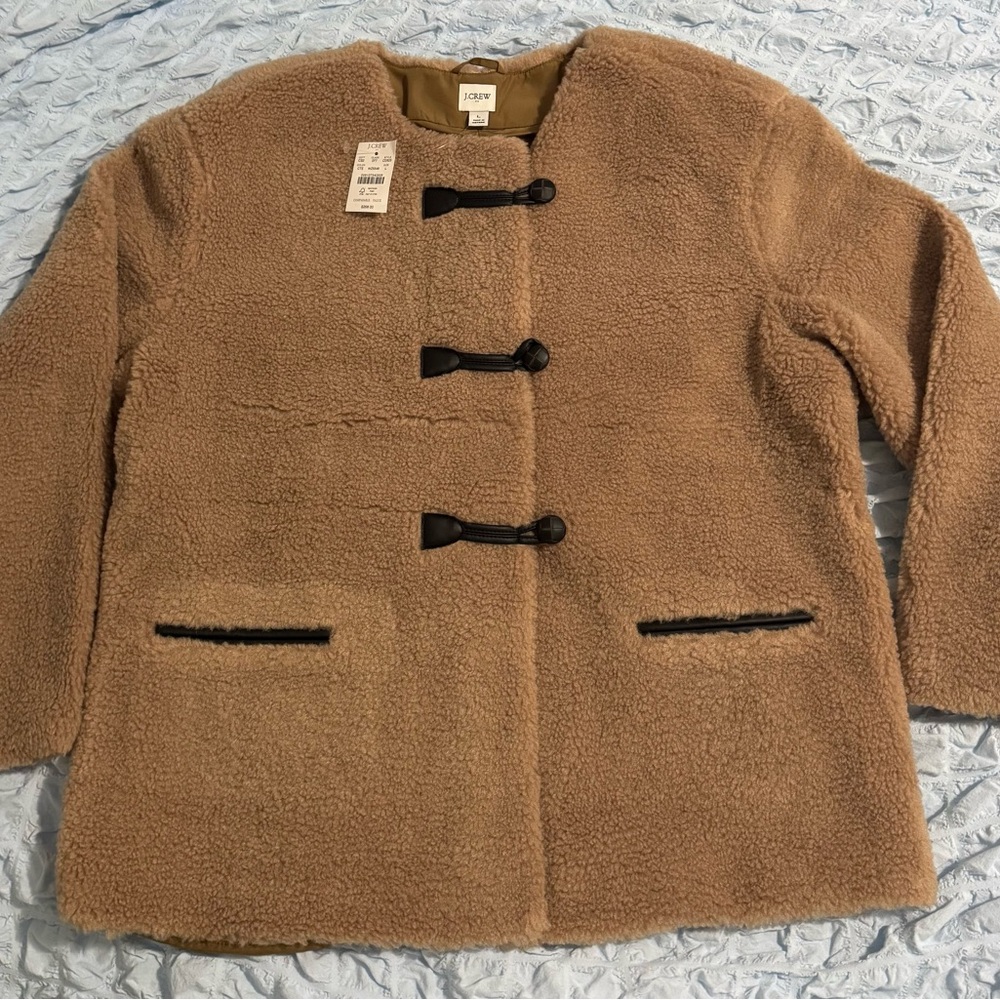 J. Crew Women's Tan Toggle Coat